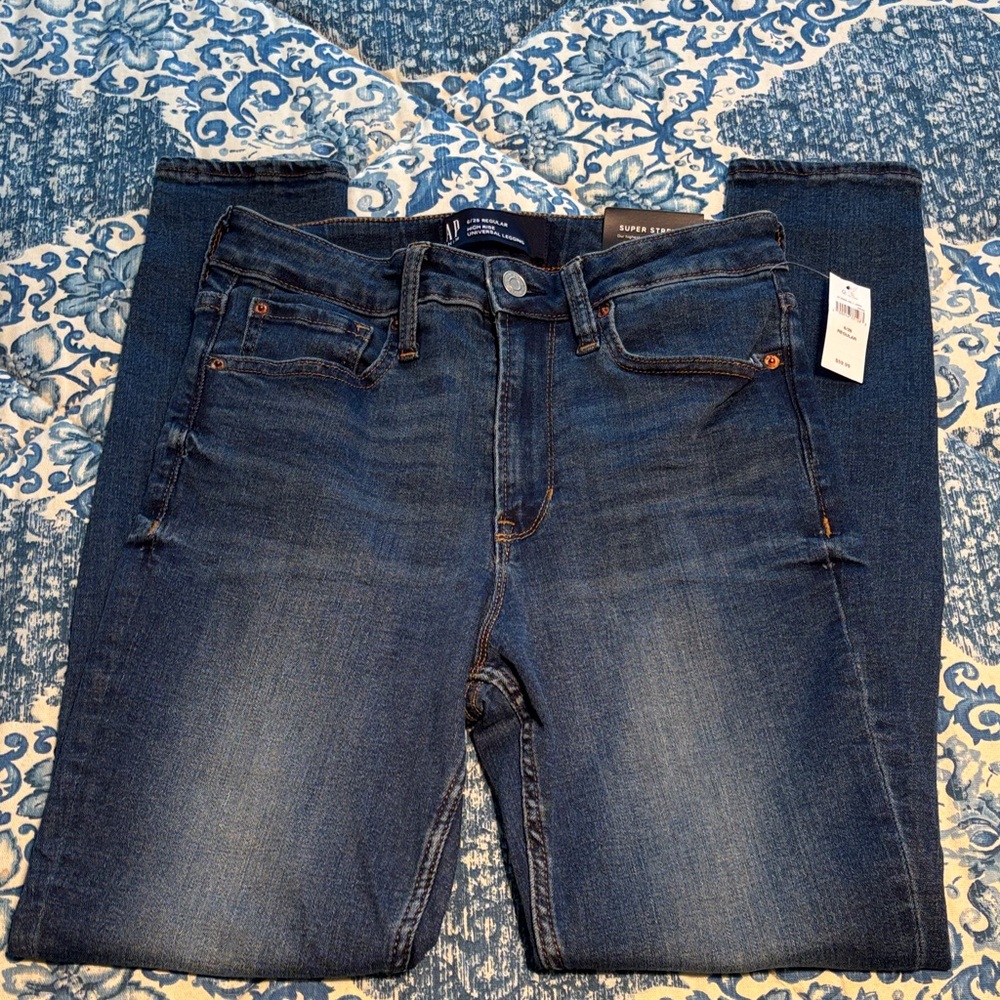 NWT Gap Women’s High Rise Universal Legging 6/28R Dark Blue Skinny Jeans